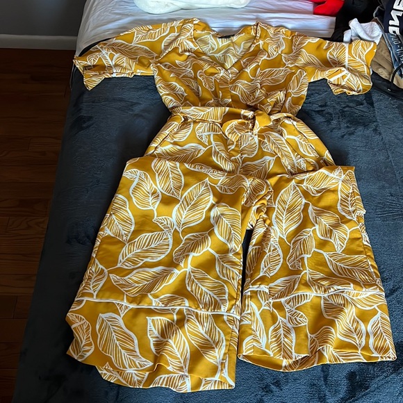Pants - Yellow Jumpsuit, size 8.